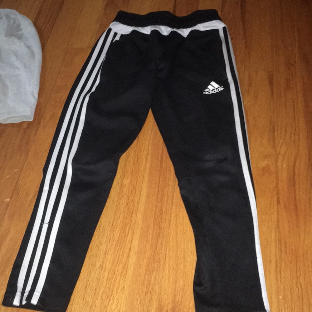 Boys Adidas striped pant joggers